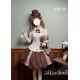 Alice Girl Bear Chocolate Short and Long Skirt and JSK(2nd Pre-Order/2 Colours/Full Payment Without Shipping)